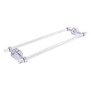 Clearview Collection Back to Back Shower Door Towel Bar with Grooved Accents