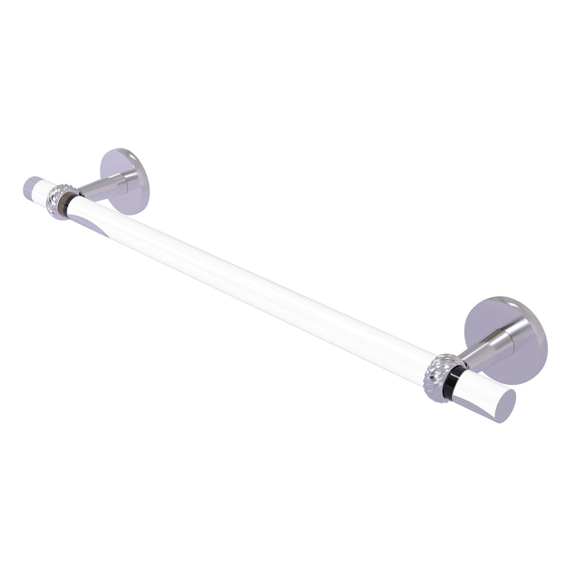 Clearview Collection Towel Bar with Twisted Accents