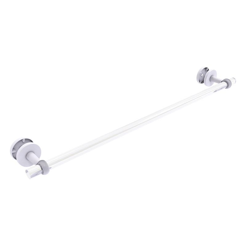 Clearview Collection Shower Door Towel Bar with Twisted Accents
