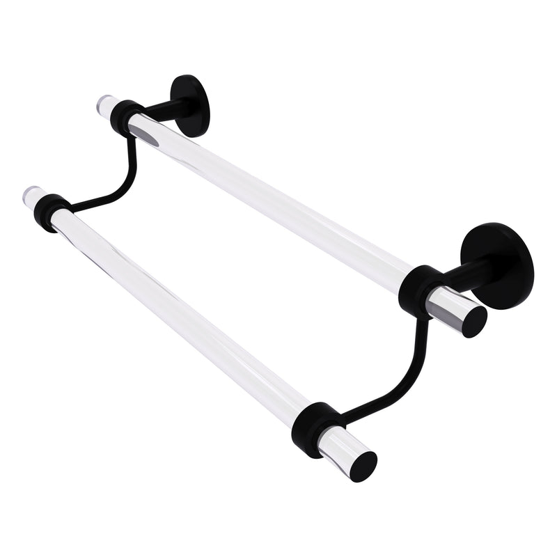 Clearview Collection Double Towel Bar with Smooth Accents