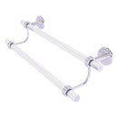 Clearview Collection Double Towel Bar with Grooved Accents