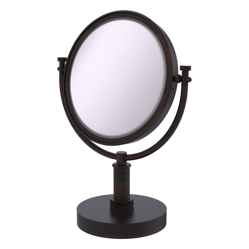 8 Inch Vanity Top Make-Up Mirror with Dotted Accents