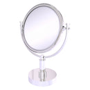 8 Inch Vanity Top Make-Up Mirror with Grooved Accents