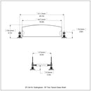Dottingham 脡tag猫re en verre  deux niveaux