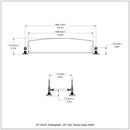 Dottingham 脡tag猫re en verre  deux niveaux