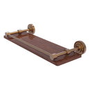 Dottingham Collection Solid IPE Ironwood Shelf with Gallery Rail