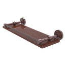 Dottingham Collection Solid IPE Ironwood Shelf with Gallery Rail