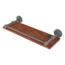 Dottingham Collection Solid IPE Ironwood Shelf with Gallery Rail