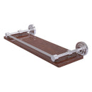 Dottingham Collection Solid IPE Ironwood Shelf with Gallery Rail