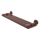 Dottingham Collection Solid IPE Ironwood Shelf with Gallery Rail