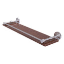 Dottingham Collection Solid IPE Ironwood Shelf with Gallery Rail