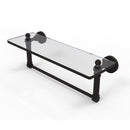 Dottingham Collection Glass Vanity Shelf with Integrated Towel Bar