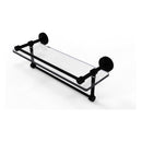 Dottingham 脡tag猫re en verre avec rail de galerie et barre  serviettes