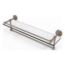 Dottingham 脡tag猫re en verre avec rail de galerie et barre  serviettes