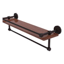 Dottingham Collection IPE Ironwood Shelf with Gallery Rail and Towel Bar