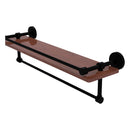 Dottingham Collection IPE Ironwood Shelf with Gallery Rail and Towel Bar