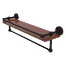 Dottingham Collection IPE Ironwood Shelf with Gallery Rail and Towel Bar