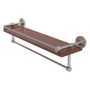 Dottingham Collection IPE Ironwood Shelf with Gallery Rail and Towel Bar