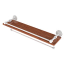 Dottingham Collection IPE Ironwood Shelf with Gallery Rail and Towel Bar