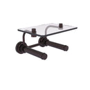 Dottingham Porte-papier de toilette  2 rouleaux avec 茅tag猫re en verre