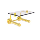 Dottingham Porte-papier de toilette  2 rouleaux avec 茅tag猫re en verre