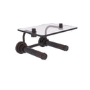 Dottingham Porte-papier de toilette  2 rouleaux avec 茅tag猫re en verre