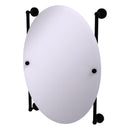 Dottingham Miroir ovale mont sur rail sans cadre