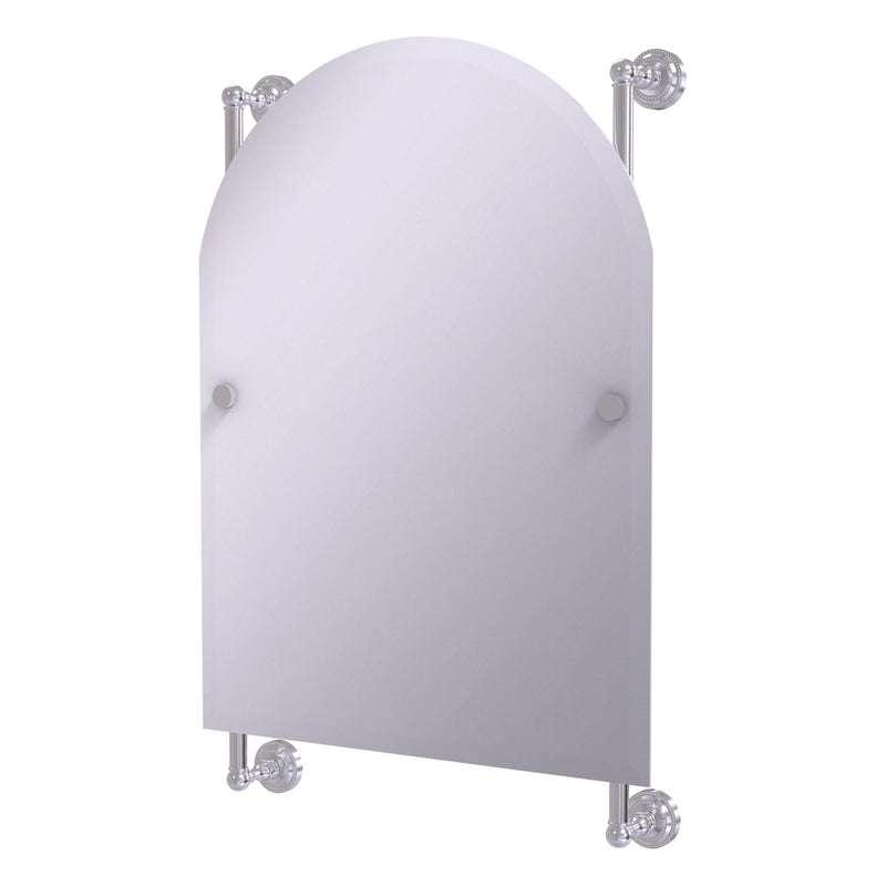 Dottingham Collection Arched Top Frameless Rail Mounted Mirror