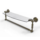 Dottingham Collection Glass Vanity Shelf  with Integrated Towel Bar
