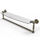 Dottingham Collection Glass Vanity Shelf  with Integrated Towel Bar