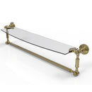 Dottingham Collection Glass Vanity Shelf  with Integrated Towel Bar