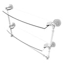 Dottingham 脡tag猫re en verre  deux niveaux avec barre  serviettes int茅gr茅e