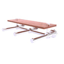 Dottingham Collection Horizontal Reserve 3 Roll Toilet Paper Holder with Wood Shelf