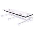 Dottingham Porte-papier de toilette horizontal  3 rouleaux de r茅serve avec 茅tag猫re en verre