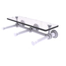 Dottingham Porte-papier de toilette horizontal  3 rouleaux de r茅serve avec 茅tag猫re en verre