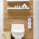 Dottingham Porte-papier de toilette  3 rouleaux avec 茅tag猫re en verre