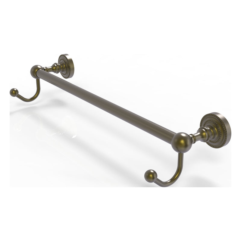 Dottingham Collection Towel Bar with Integrated Hooks