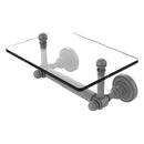 Dottingham Porte-papier hygi茅nique  deux poteaux avec 茅tag猫re en verre