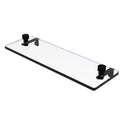 Foxtrot Collection Glass Vanity Shelf  with Beveled Edges
