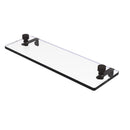 Foxtrot Collection Glass Vanity Shelf  with Beveled Edges