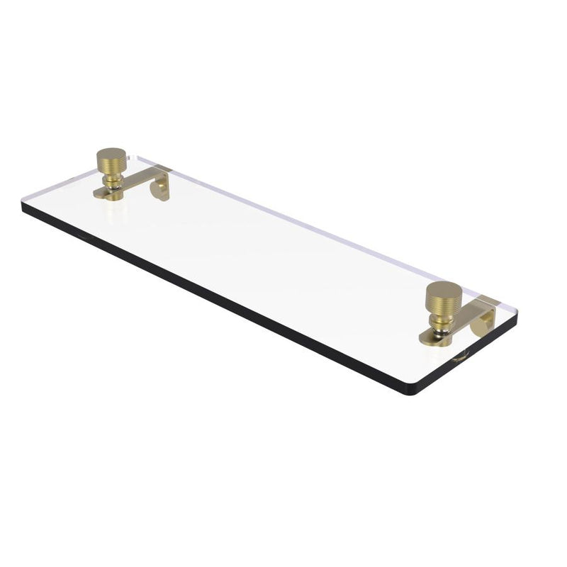 Foxtrot Collection Glass Vanity Shelf  with Beveled Edges