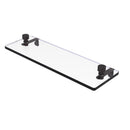 Foxtrot Collection Glass Vanity Shelf  with Beveled Edges