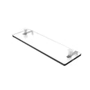 Foxtrot Collection Glass Vanity Shelf  with Beveled Edges