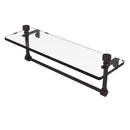 Foxtrot Collection Glass Vanity Shelf  with Integrated Towel Bar