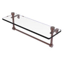 Foxtrot Collection Glass Vanity Shelf  with Integrated Towel Bar