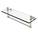 Foxtrot Collection Glass Vanity Shelf  with Integrated Towel Bar