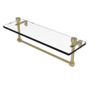 Foxtrot Collection Glass Vanity Shelf  with Integrated Towel Bar