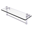 Foxtrot Collection Glass Vanity Shelf  with Integrated Towel Bar