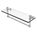 Foxtrot Collection Glass Vanity Shelf  with Integrated Towel Bar