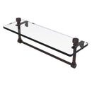 Foxtrot Collection Glass Vanity Shelf  with Integrated Towel Bar